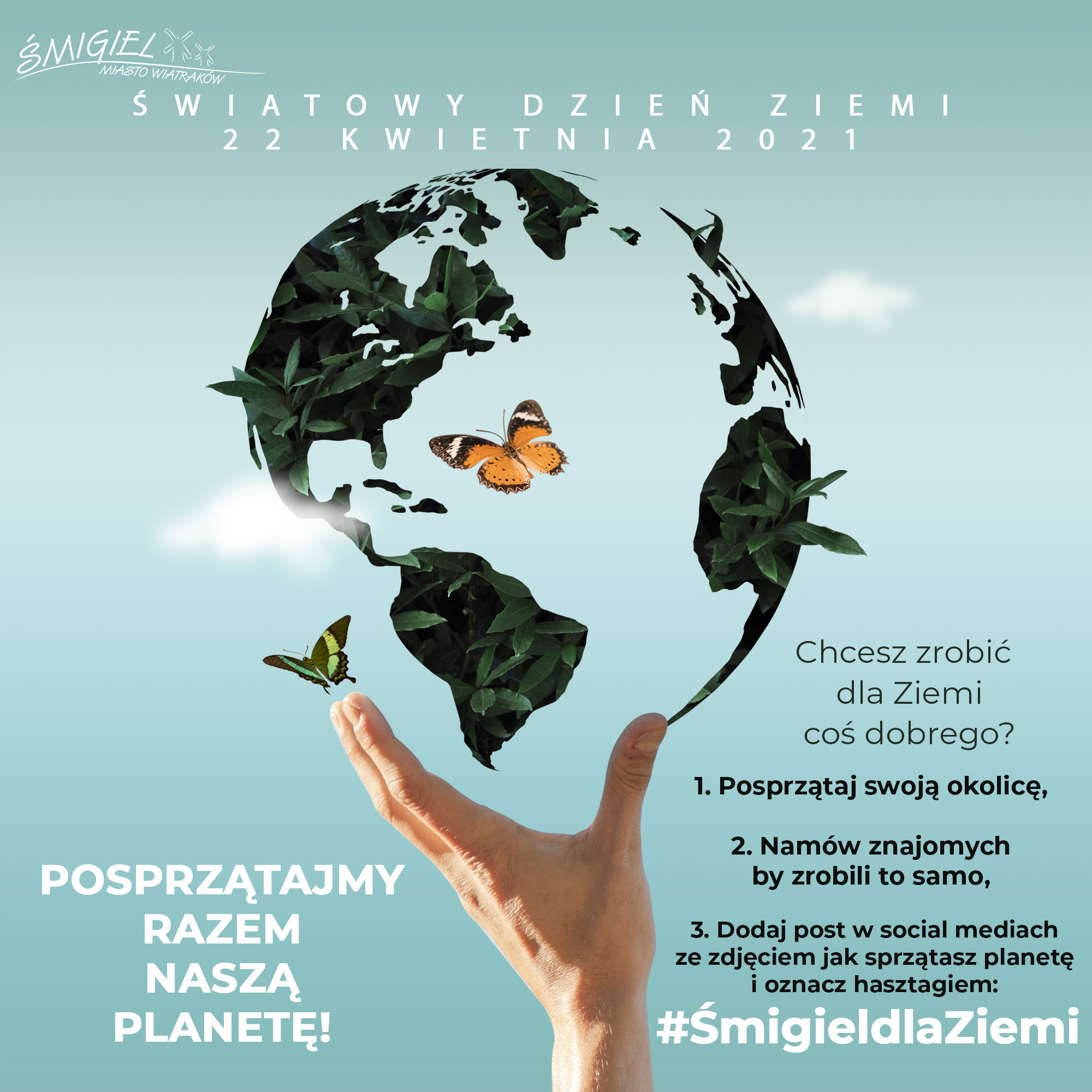 Plakat informacyjny "Śmigiel dla Ziemi"