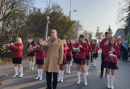 uroczystość przy pomniku hm. Łukomskiego (photo)